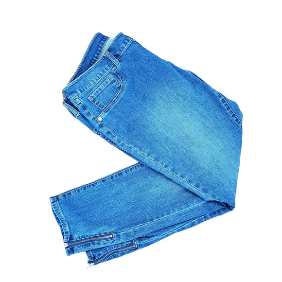 G.I.L.I. " As Is" Size 16 Ankle Zip Jeans - Picture 6 of 8